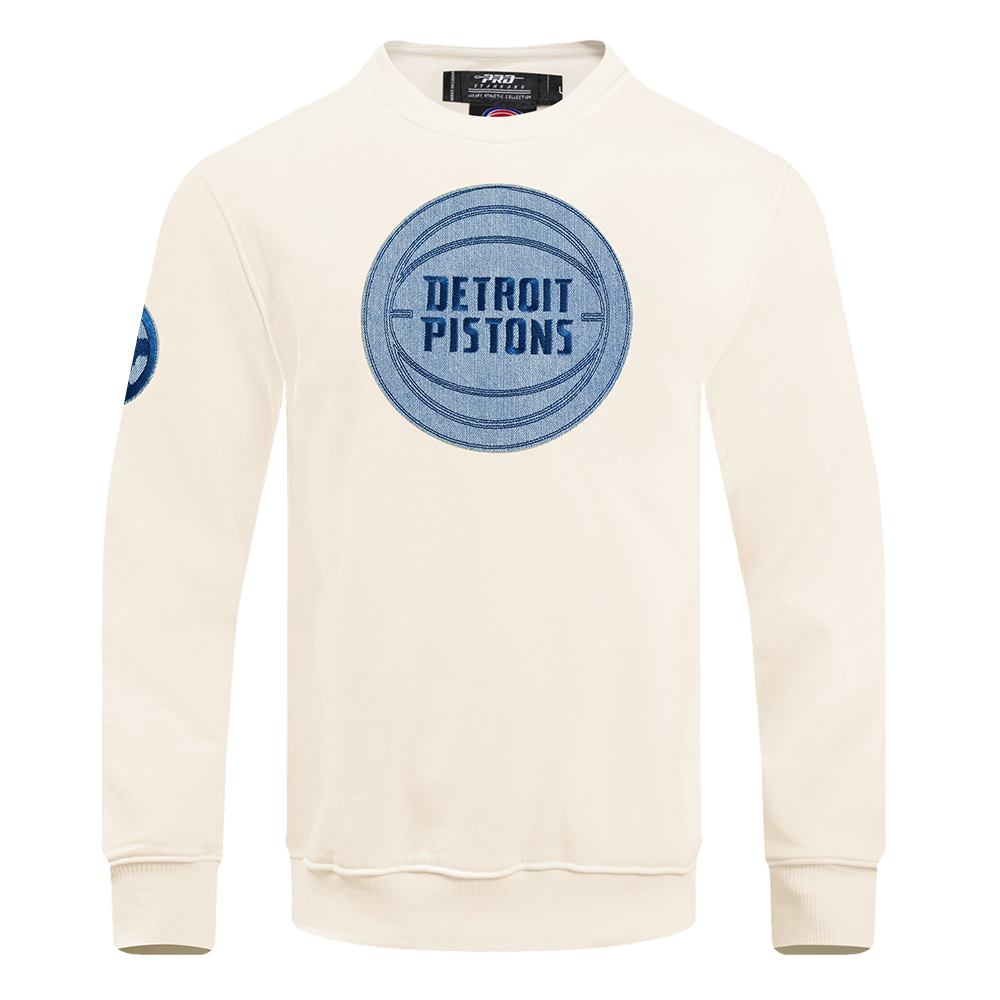 SUDADERA DE CUELLO REDONDO NBA DETROIT PISTONS VARSITY BLUES