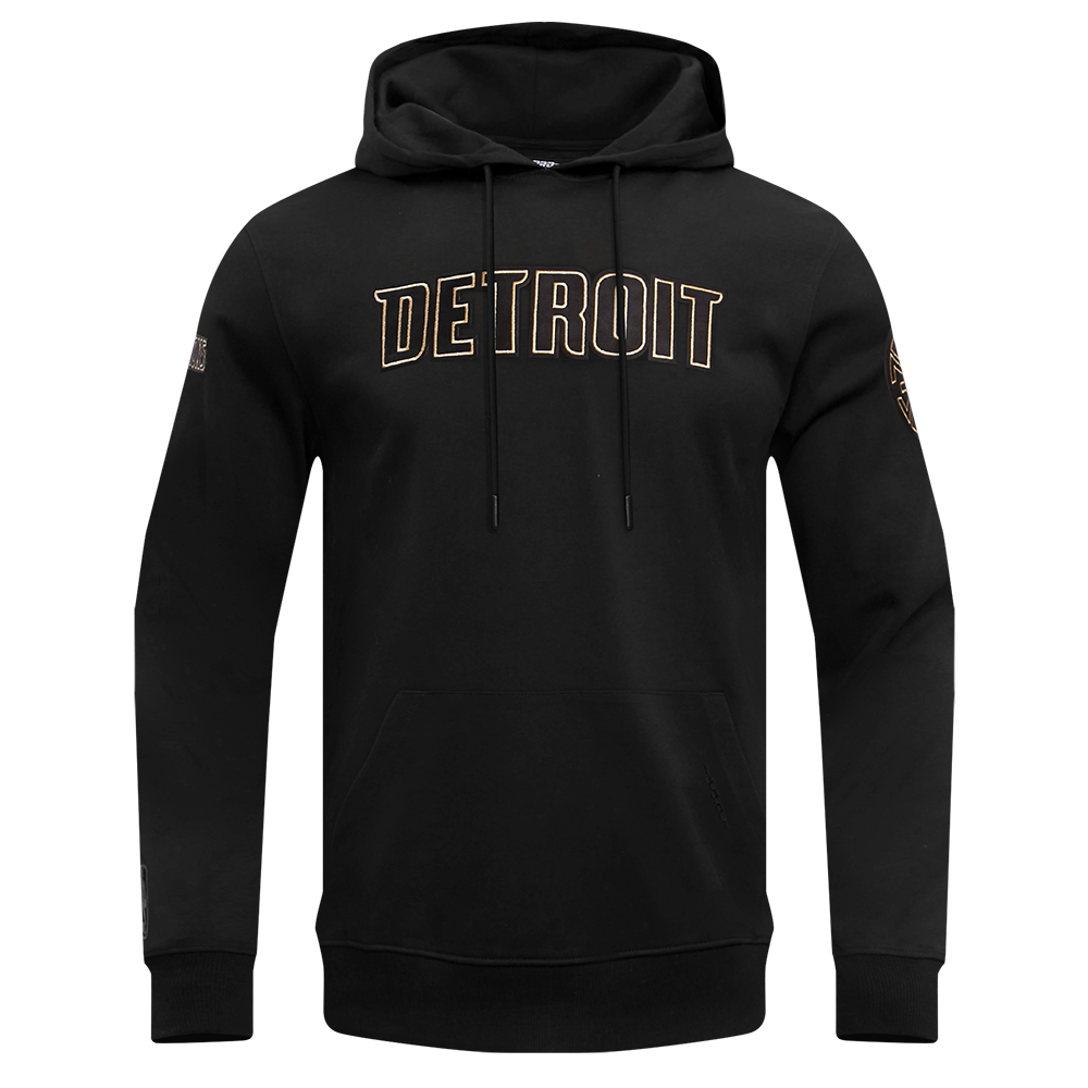 SUDADERA CON GORRO NBA DETROIT PISTONS BLACK&GOLD