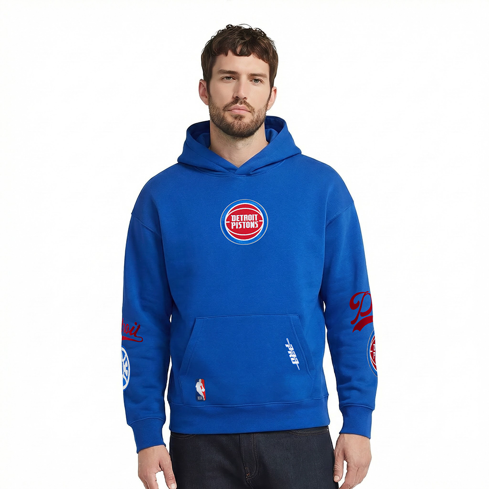 SUDADERA CON GORRO NBA DETROIT PISTONS LIVING LARGE