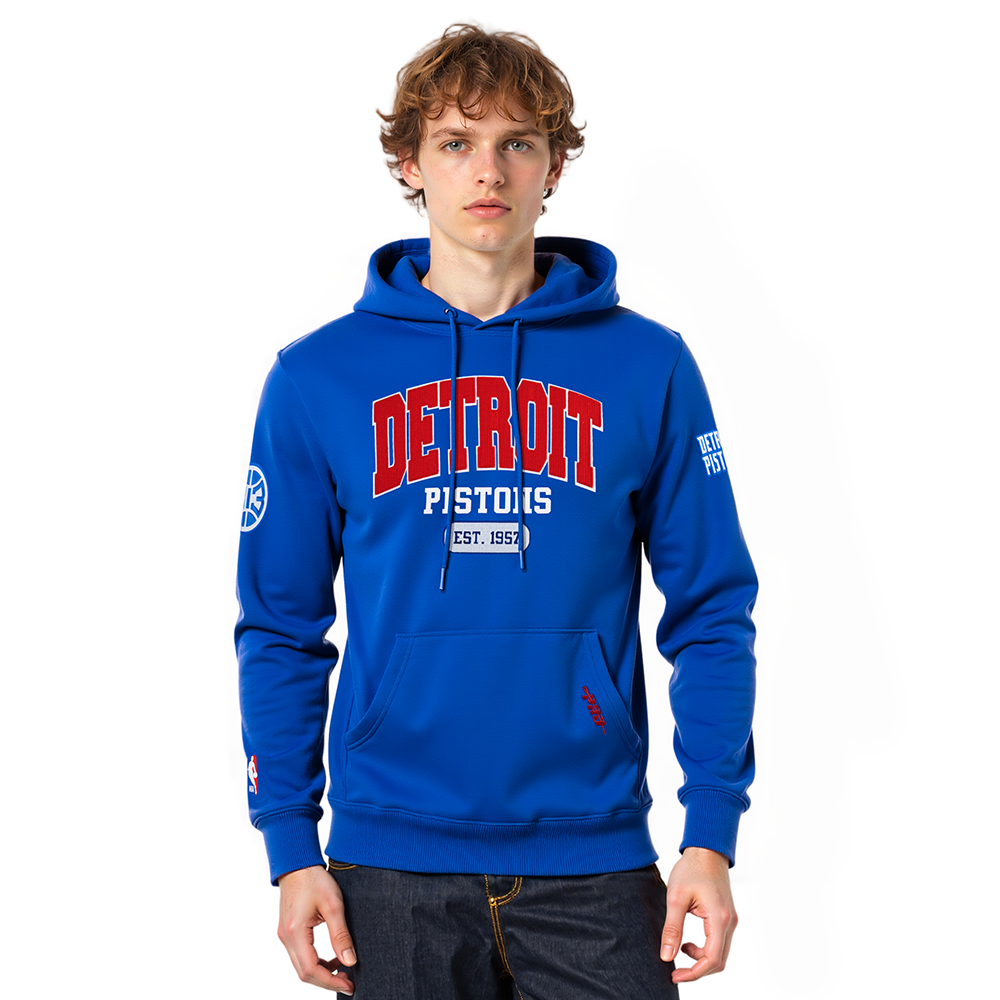 SUDADERA CON GORRO NBA DETROIT PISTONS CITY ARCH