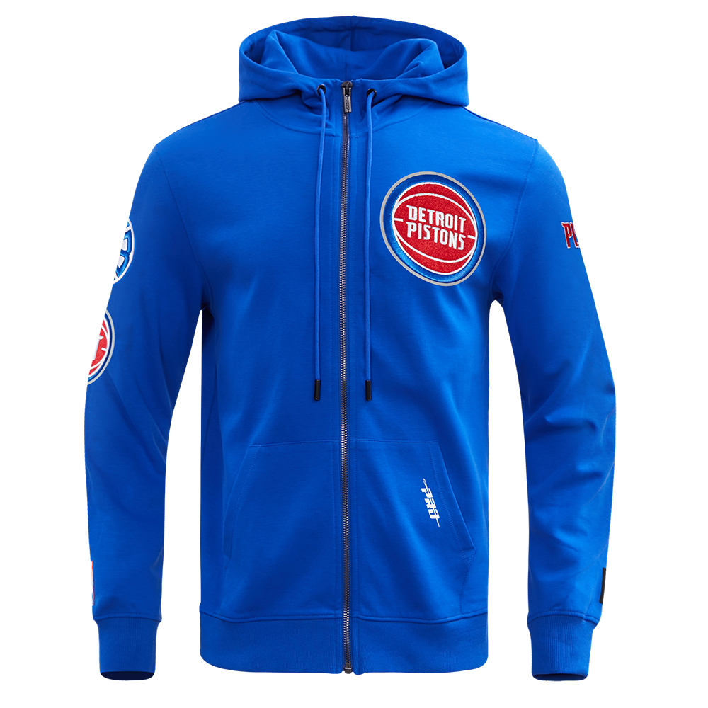SUDADERA CON CIERRE NBA DETROIT PISTONS CLASSIC CHENILLE