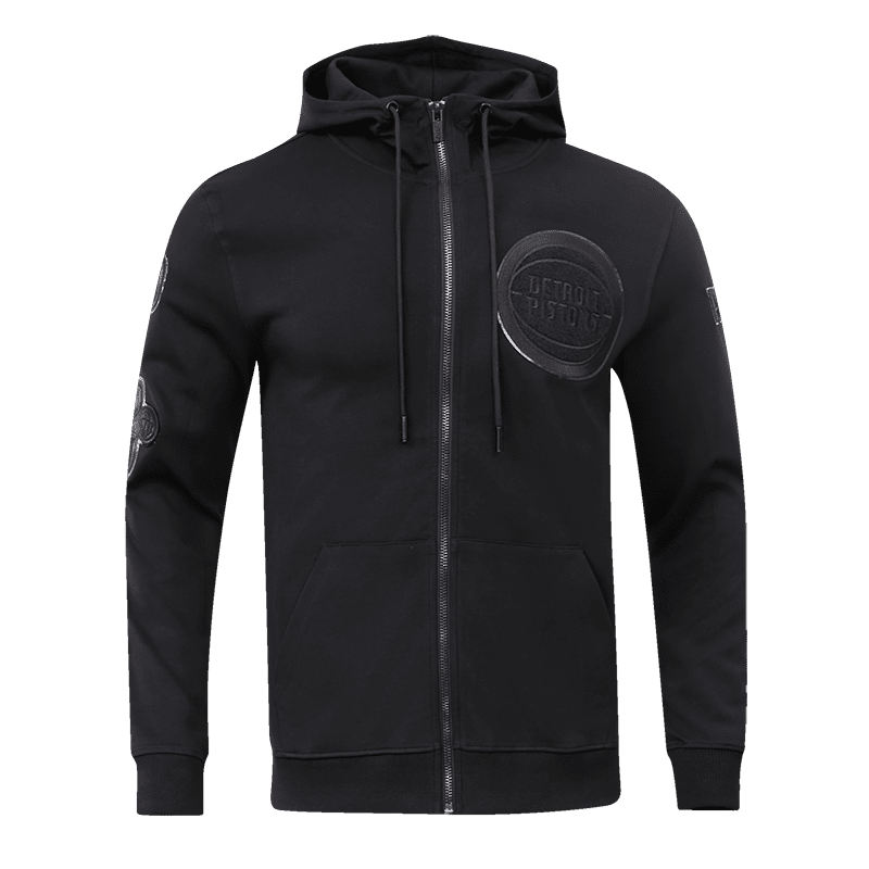 SUDADERA CON CIERRE NBA DETROIT PISTONS CLASSIC 3BK