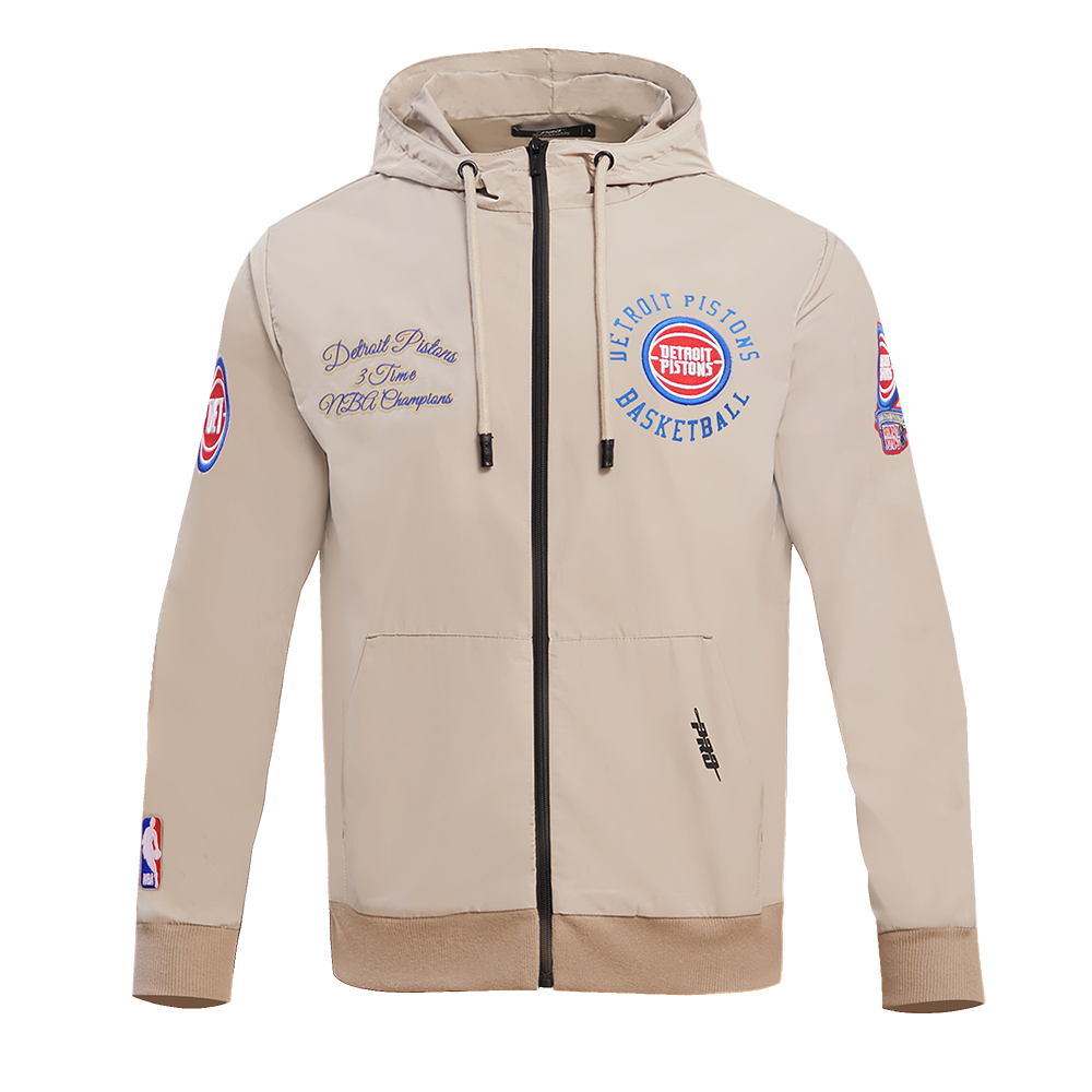 SUDADERA CON CIERRE NBA DETROIT PISTONS HYBRID