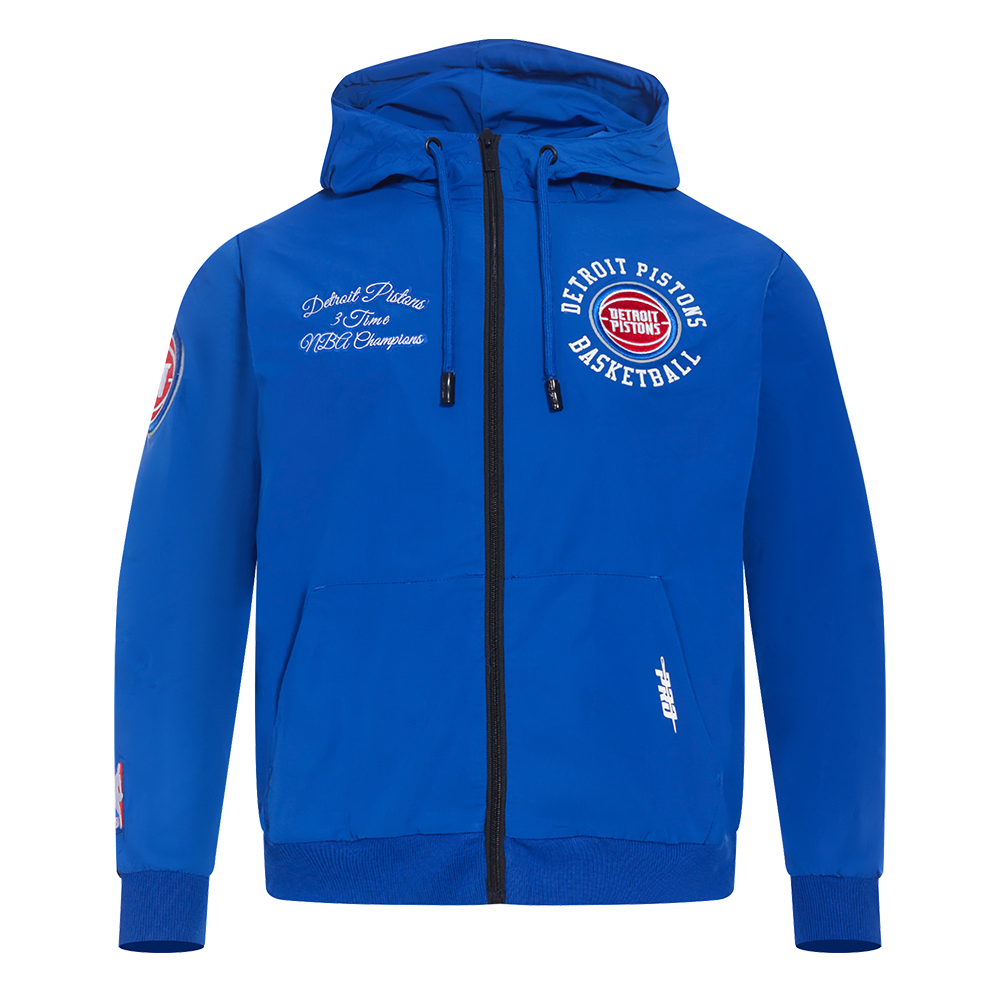 SUDADERA CON CIERRE NBA DETROIT PISTONS HYBRID