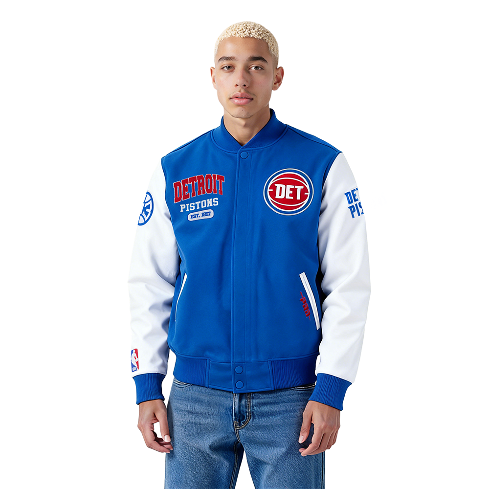 CHAMARRA UNIVERSITARIA NBA DETROIT PISTONS CITY ARCH
