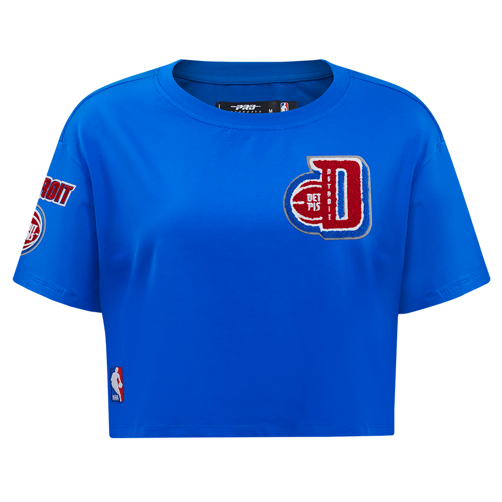 PLAYERA CROP NBA DETROIT PISTONS MASH UP PARA MUJER
