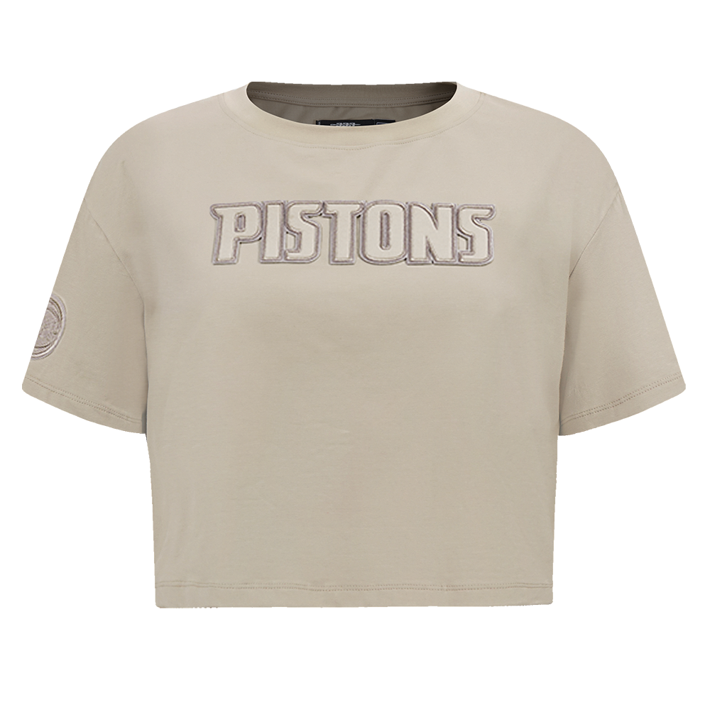 PLAYERA CROP NBA DETROIT PISTONS NEUTRAL PARA MUJER