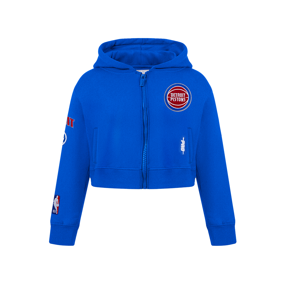 SUDADERA CON CIERRE NBA DETROIT PISTONS CLASSIC ESSENTIALS PARA NIÑA JUNIOR