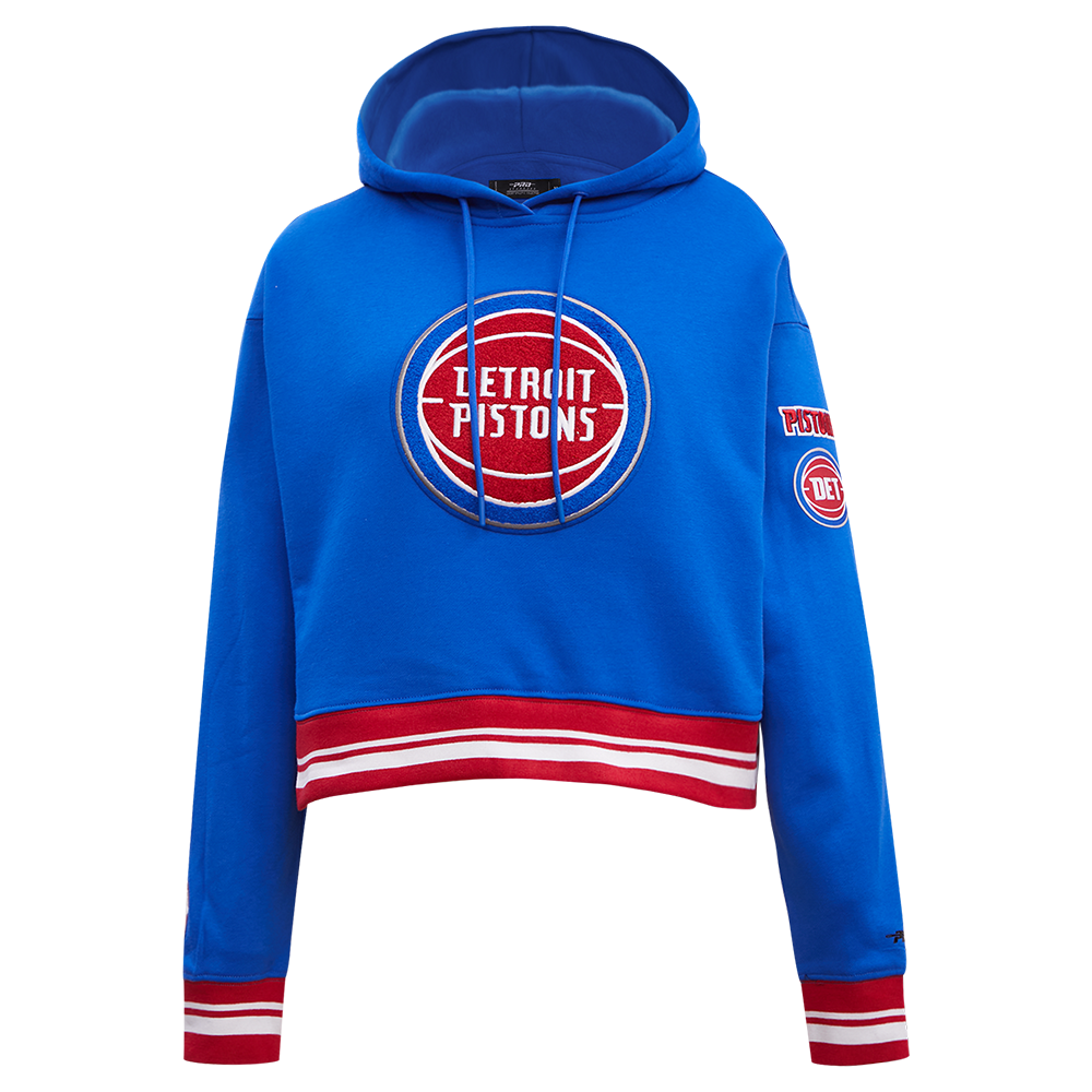 SUDADERA CON GORRO NBA DETROIT PISTONS RETRO CLASSICS PARA MUJER