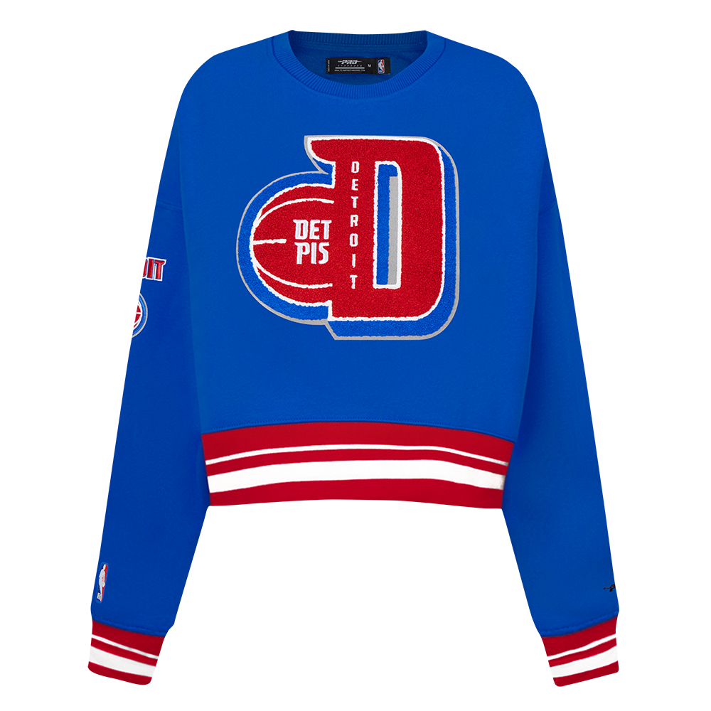 SUDADERA DE CUELLO REDONDO NBA DETROIT PISTONS MASH UP PARA MUJER