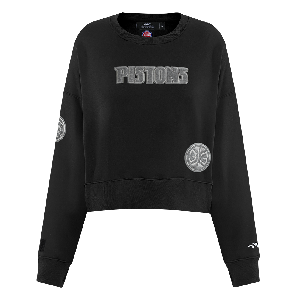 SUDADERA DE CUELLO REDONDO NBA DETROIT PISTONS REVERSE FRENCH TERRY PARA MUJER