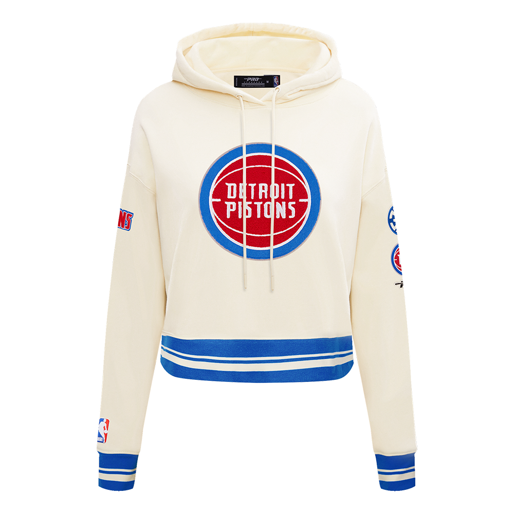 SUDADERA CON GORRO NBA DETROIT PISTONS RETRO CLASSICS PARA MUJER