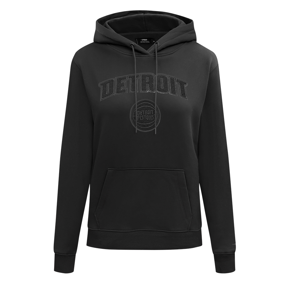 SUDADERA CON GORRO NBA DETROIT PISTONS CLASSIC 3BK PARA MUJER