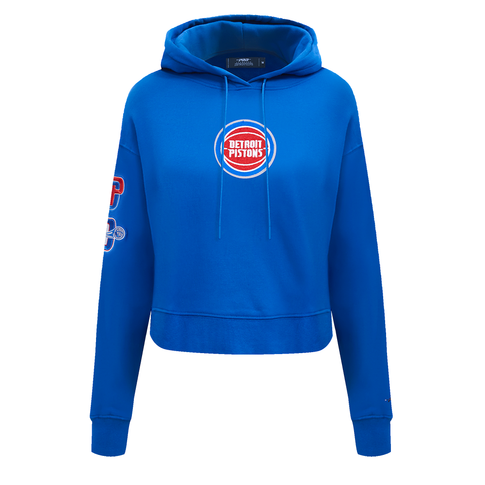 SUDADERA CON GORRO NBA DETROIT PISTONS CLASSIC ESSENTIALS PARA MUJER