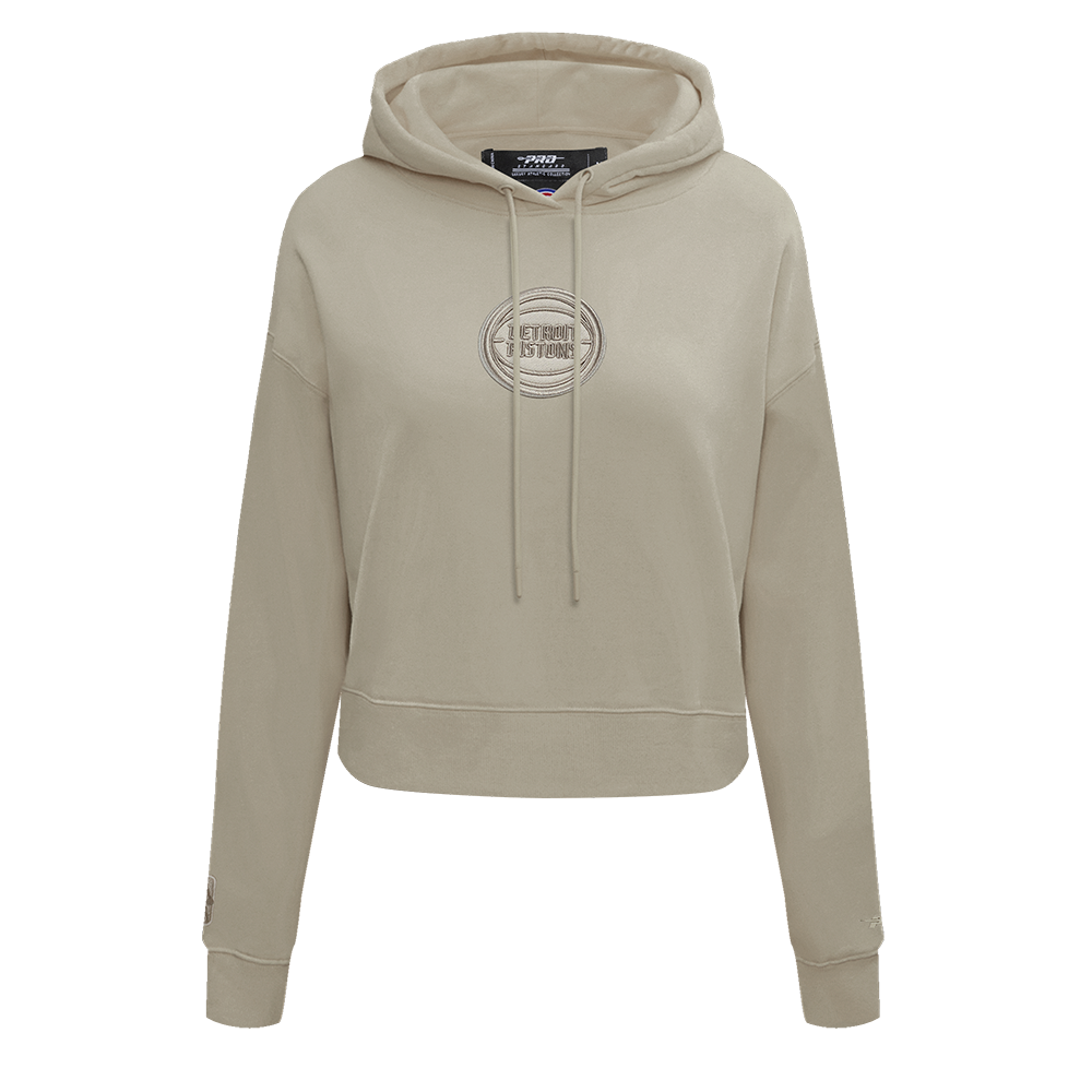 SUDADERA CON GORRO NBA DETROIT PISTONS NEUTRAL PARA MUJER