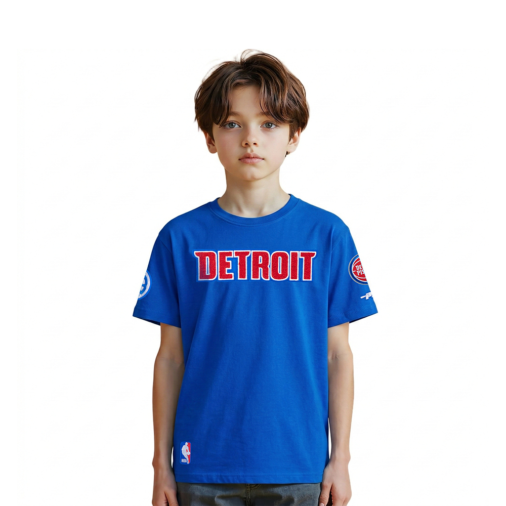 PLAYERA NBA DETROIT PISTONS CLASSIC CHENILLE PARA NIÑO