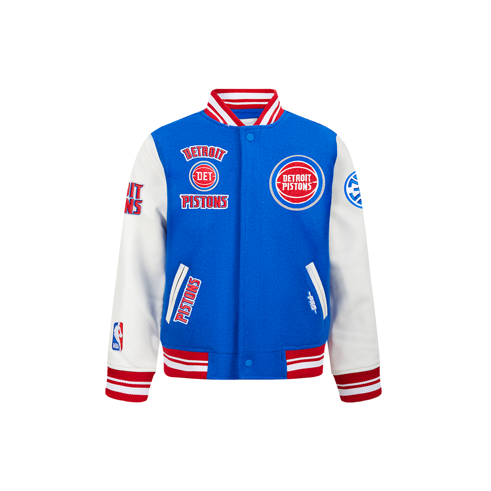 CHAMARRA UNIVERSITARIA NBA DETROIT PISTONS RETRO CLASSICS PARA NIÑO