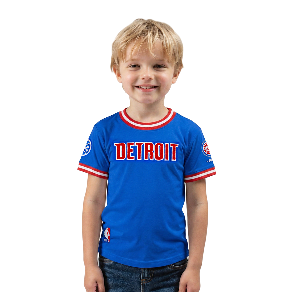PLAYERA NBA DETROIT PISTONS CLASSIC CHENILLE PARA BEBÉ NIÑO