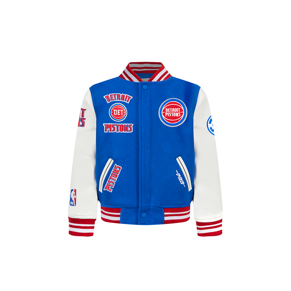 CHAMARRA UNIVERSITARIA NBA DETROIT PISTONS RETRO CLASSICS PARA BEBÉ NIÑO