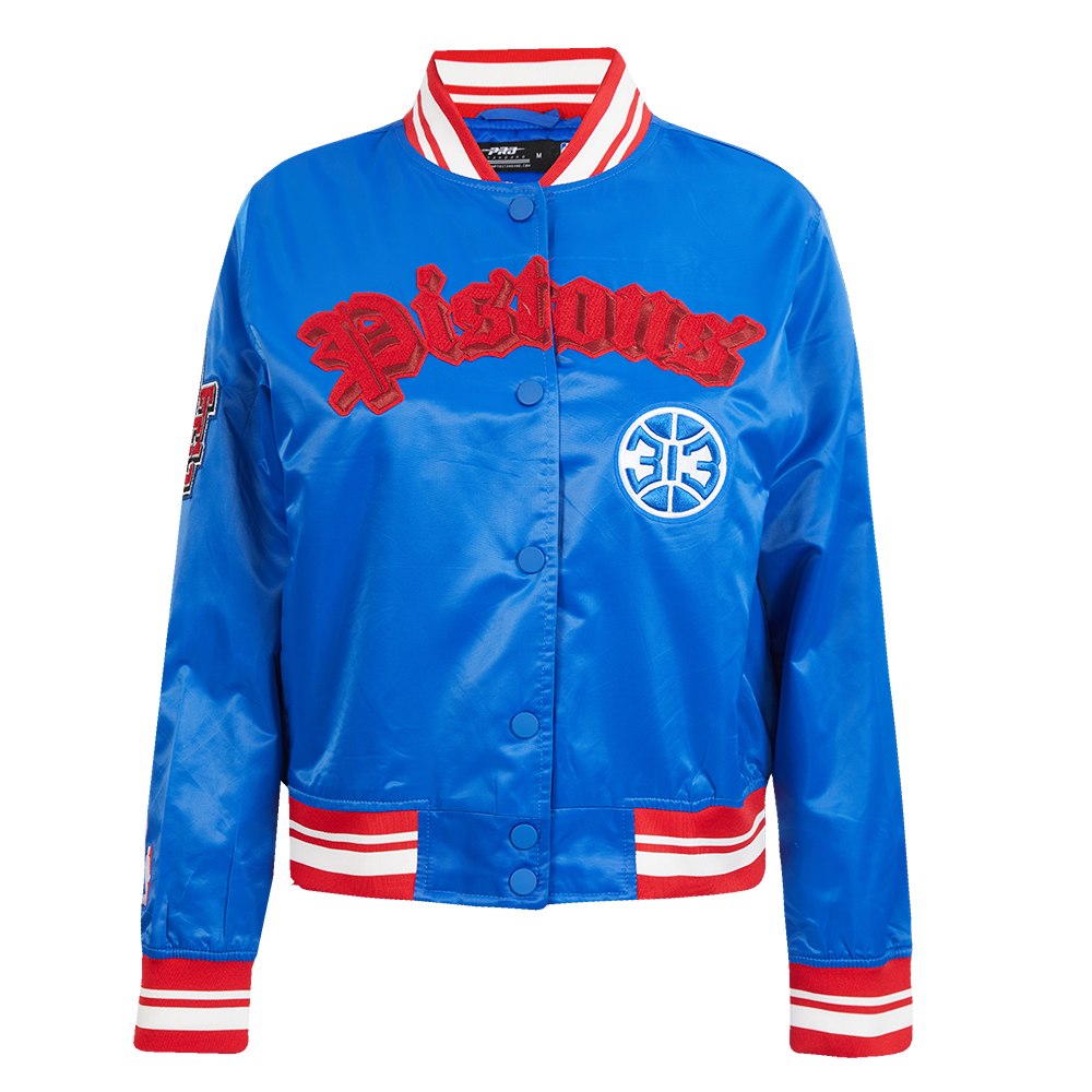 CHAMARRA DE SATIN NBA DETROIT PISTONS BEST OF PARA MUJER