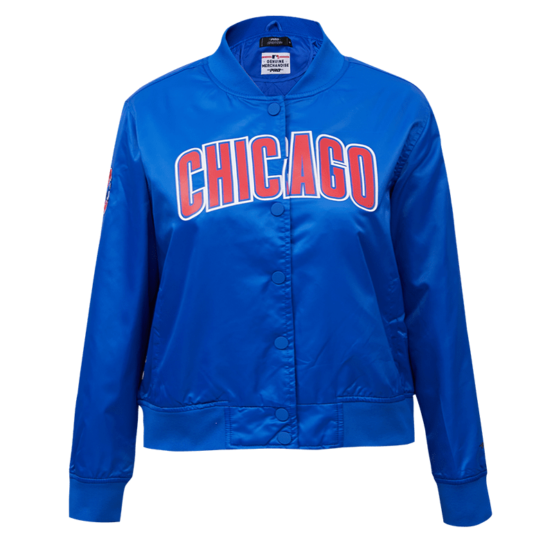 CHAMARRA DE SATÍN NBA DETROIT PISTONS CLASSIC ESSENTIALS PARA MUJER