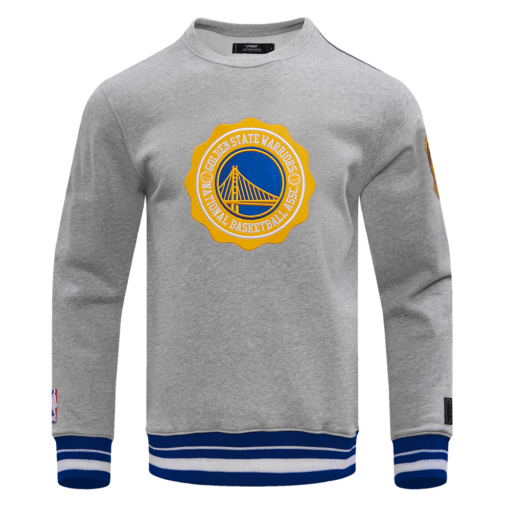 SUDADERA DE CUELLO REDONDO NBA GOLDEN STATE WARRIORS CREST EMBLEM