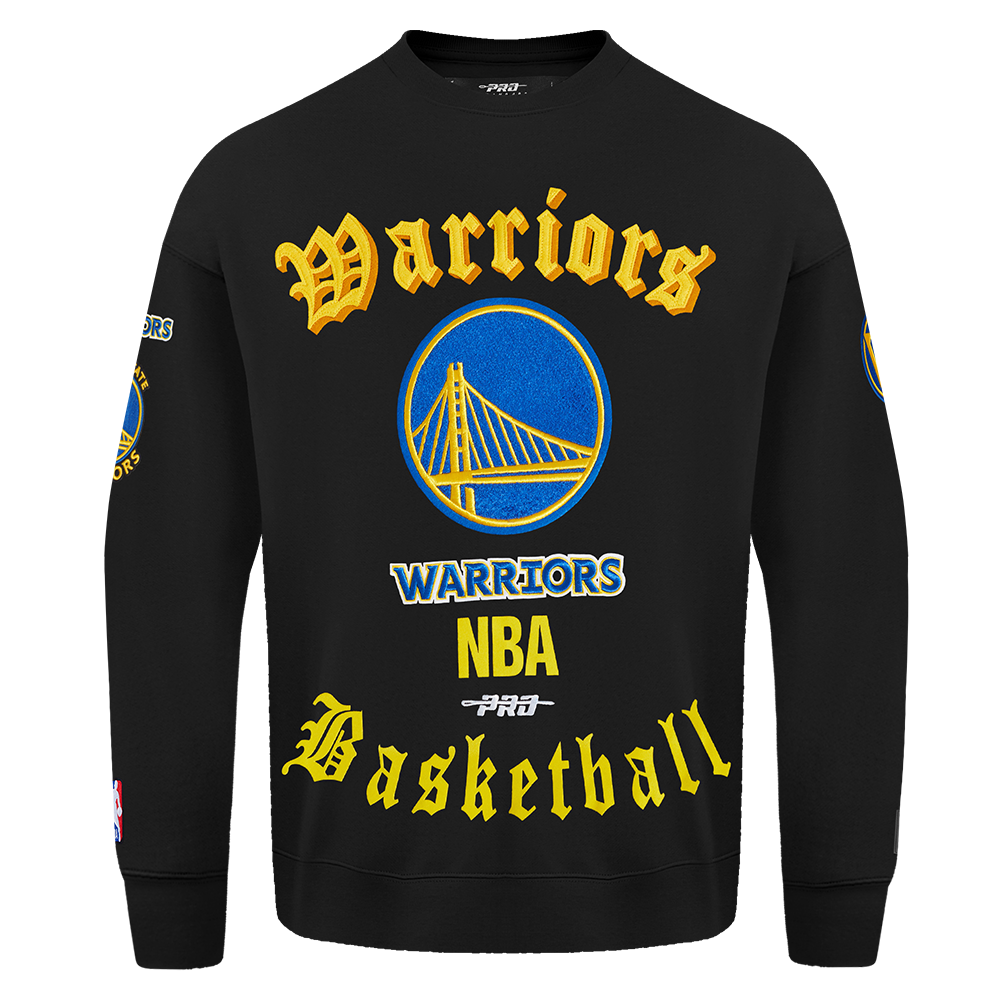 SUDADERA DE CUELLO REDONDO NBA GOLDEN STATE WARRIORS OLD ENGLISH