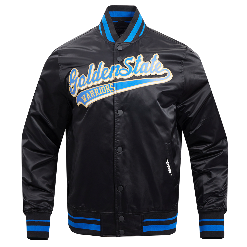 CHAMARRA DE SATÍN NBA GOLDEN STATE WARRIORS SCRIPT TAIL