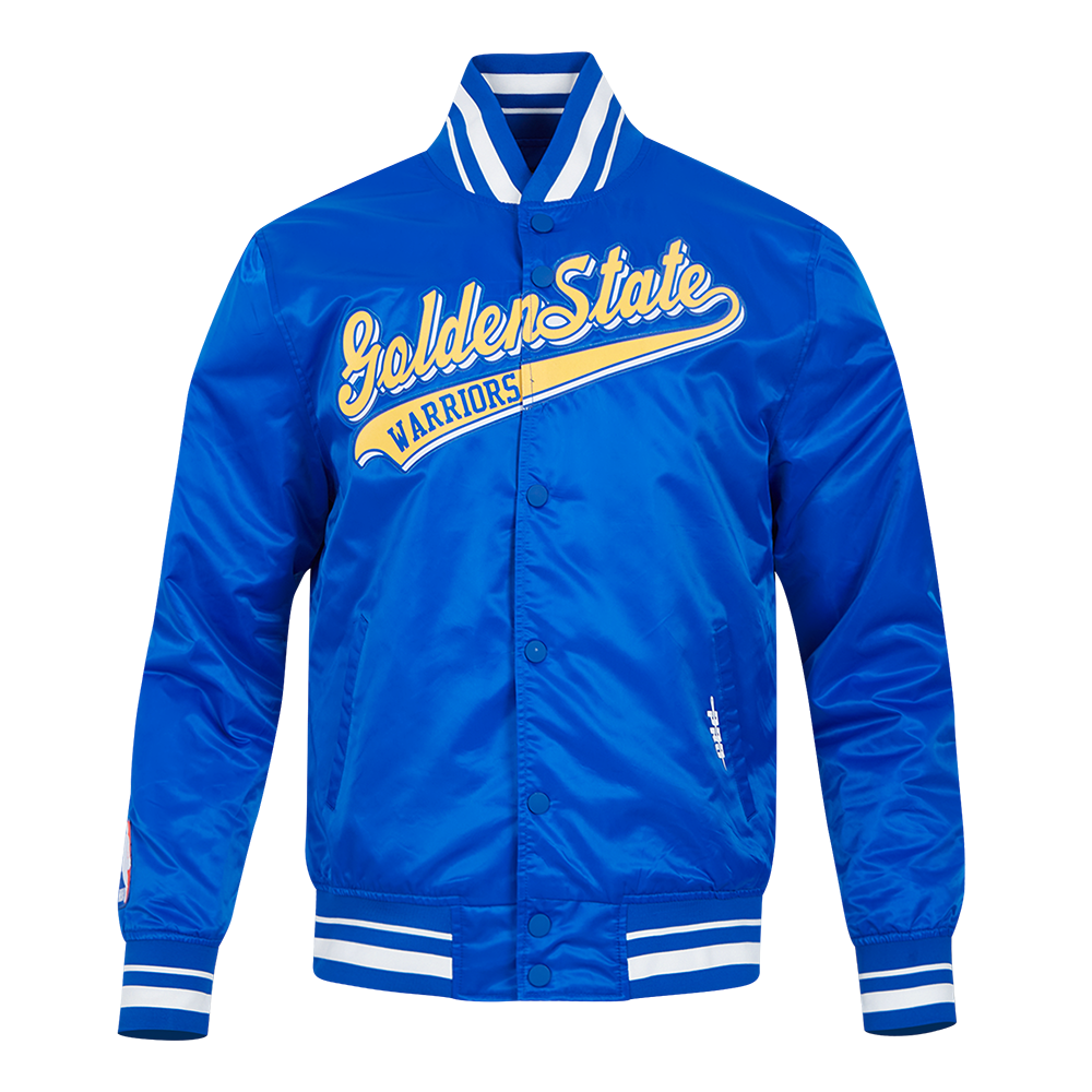 CHAMARRA DE SATÍN NBA GOLDEN STATE WARRIORS SCRIPT TAIL