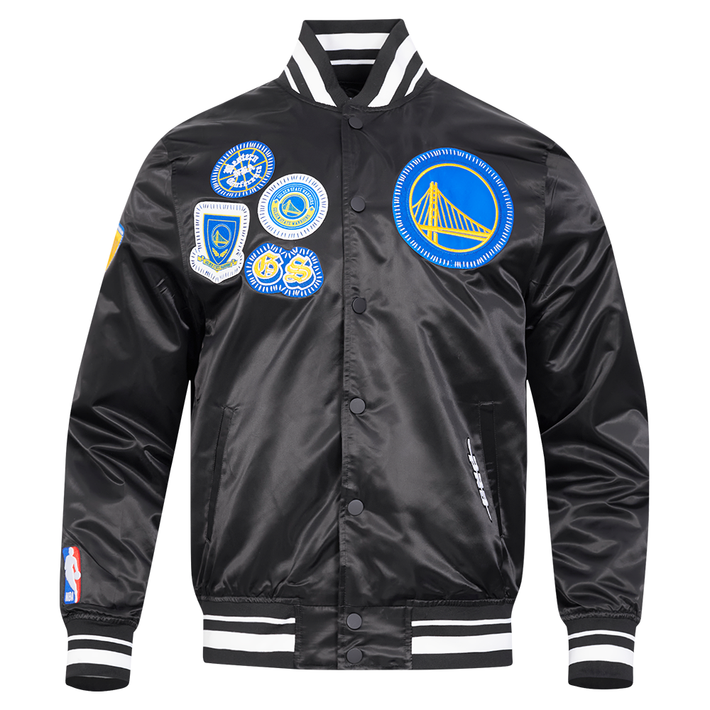 CHAMARRA DE SATÍN NBA GOLDEN STATE WARRIORS DIY PICK STITCH