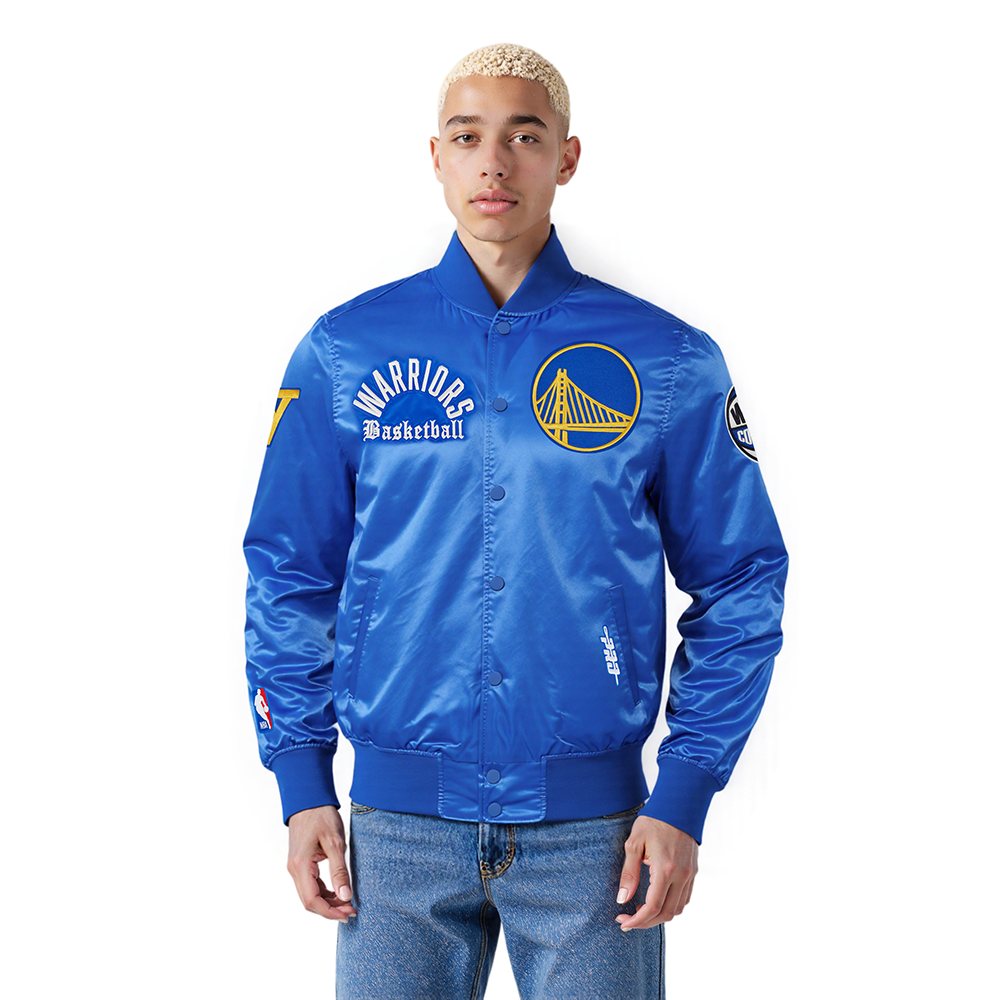 CHAMARRA DE SATIN NBA GOLDEN STATE WARRIORS MODERN ORIGINALS