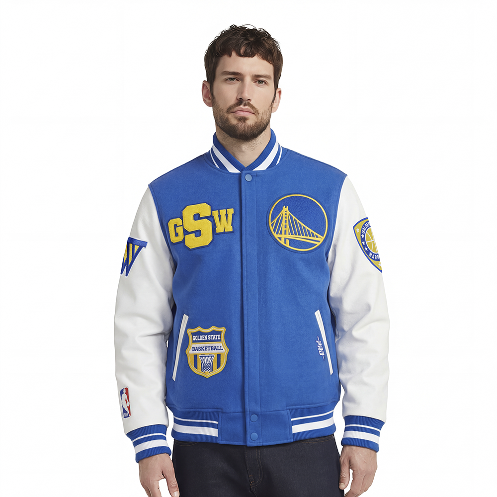 CHAMARRA UNIVERSITARIA NBA GOLDEN STATE WARRIORS LETTERMAN