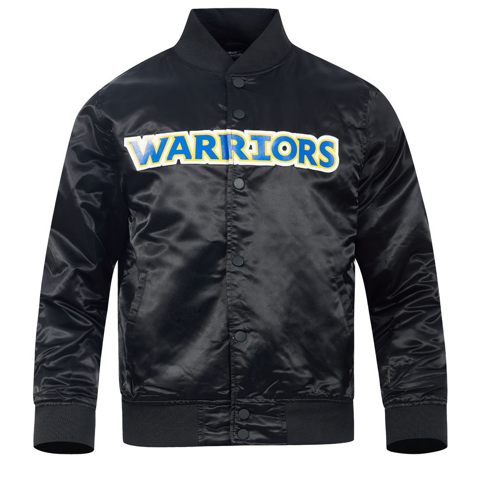 CHAMARRA DE SATÍN NBA GOLDEN STATE WARRIORS CLASSIC SATIN