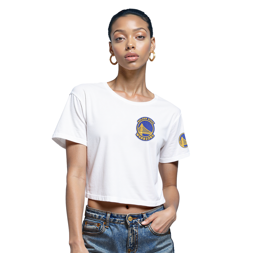 PLAYERA NBA GOLDEN STATE WARRIORS CLASSIC CHENILLE PARA MUJER