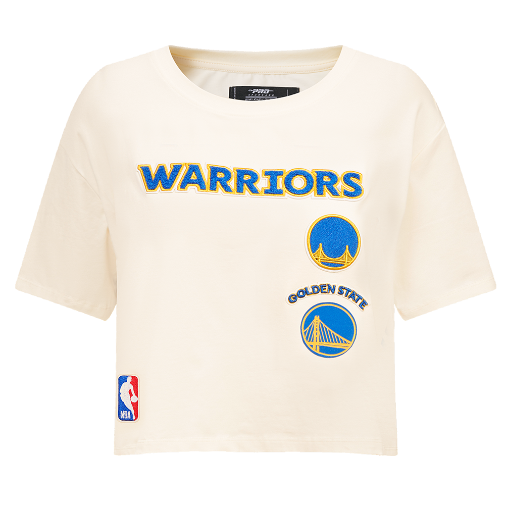PLAYERA CROP NBA GOLDEN STATE WARRIORS RETRO CLASSICS PARA MUJER