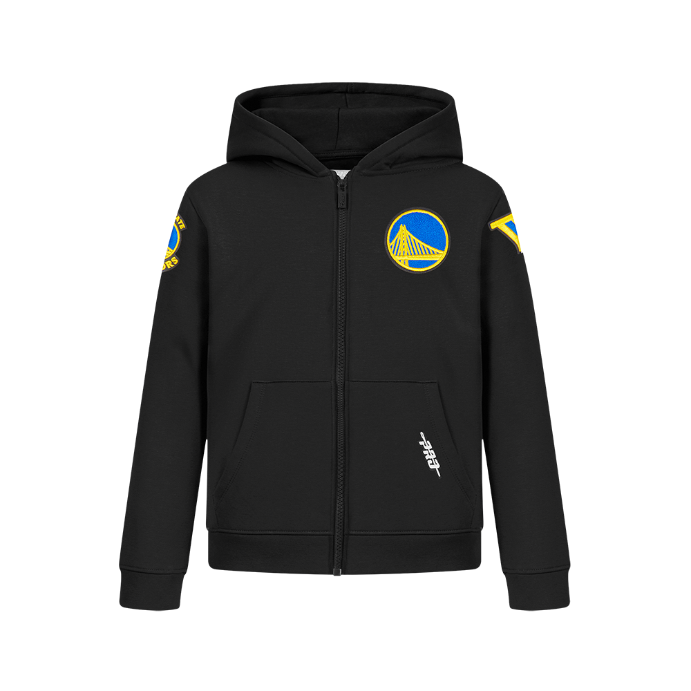 SUDADERA CON CIERRE NBA GOLDEN STATE WARRIORS CLASSIC CHENILLE PARA NIÑO JUNIOR