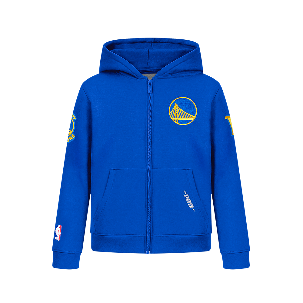 SUDADERA CON CIERRE NBA GOLDEN STATE WARRIORS CLASSIC CHENILLE PARA NIÑO JUNIOR