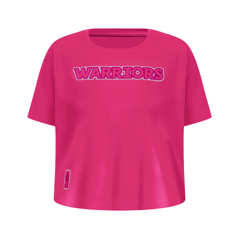 PLAYERA NBA GOLDEN STATE WARRIORS CLASSIC TRIPLE PINK PARA NIÑA JUNIOR