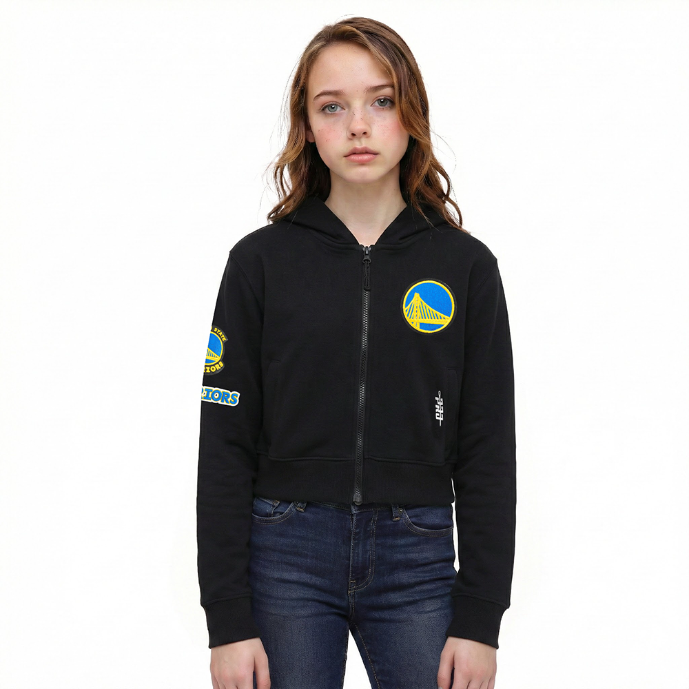 SUDADERA CON CIERRE NBA GOLDEN STATE WARRIORS CLASSIC ESSENTIALS PARA NIÑA JUNIOR