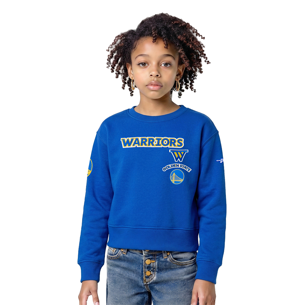 SUDADERA CON GORRO NBA GOLDEN STATE WARRIORS RETRO CLASSICS PARA NIÑA JUNIOR
