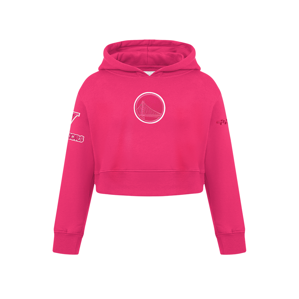 SUDADERA DE CUELLO REDONDO NBA GOLDEN STATE WARRIORS CLASSIC TRIPLE PINK PARA NIÑA JUNIOR
