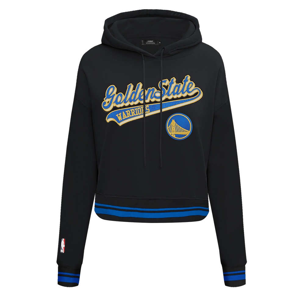 SUDADERA CON GORRO NBA GOLDEN STATE WARRIORS SCRIPT TAIL PARA MUJER