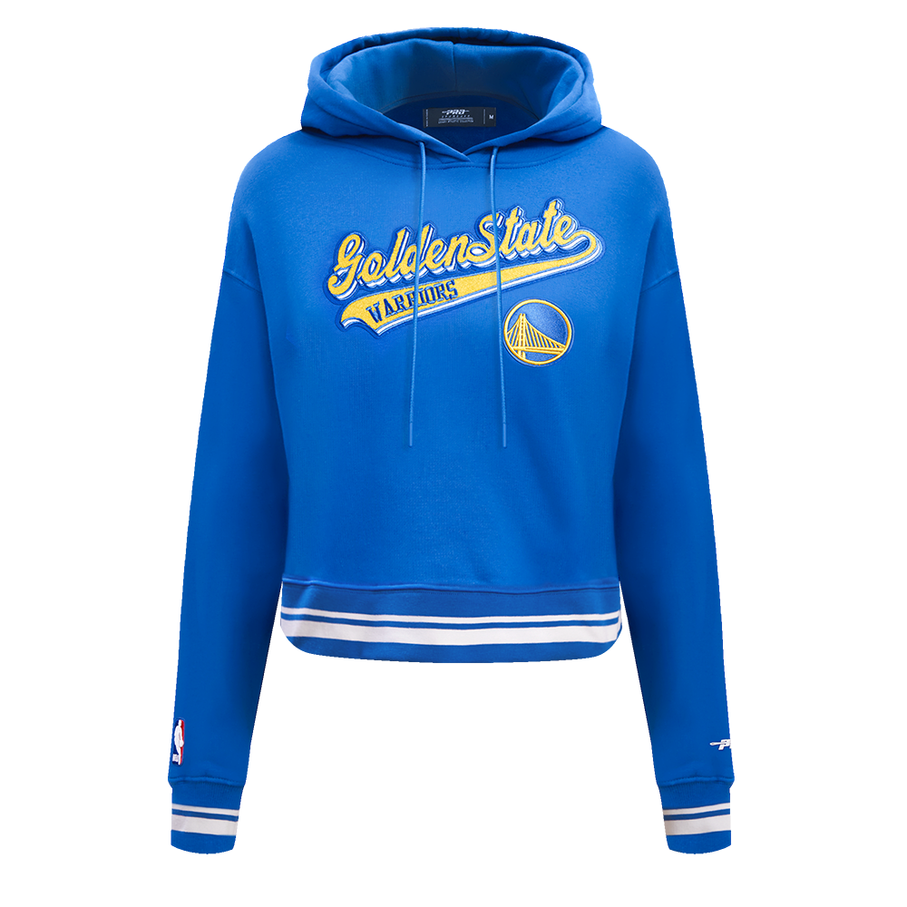 SUDADERA CON GORRO NBA GOLDEN STATE WARRIORS SCRIPT TAIL PARA MUJER