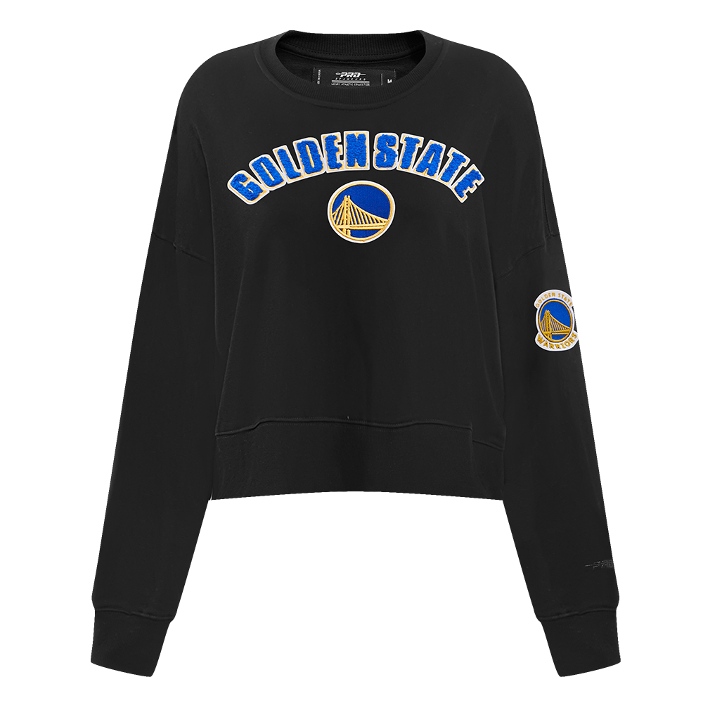 SUDADERA DE CUELLO REDONDO NBA GOLDEN STATE WARRIORS CLASSIC ESSENTIALS PARA MUJER