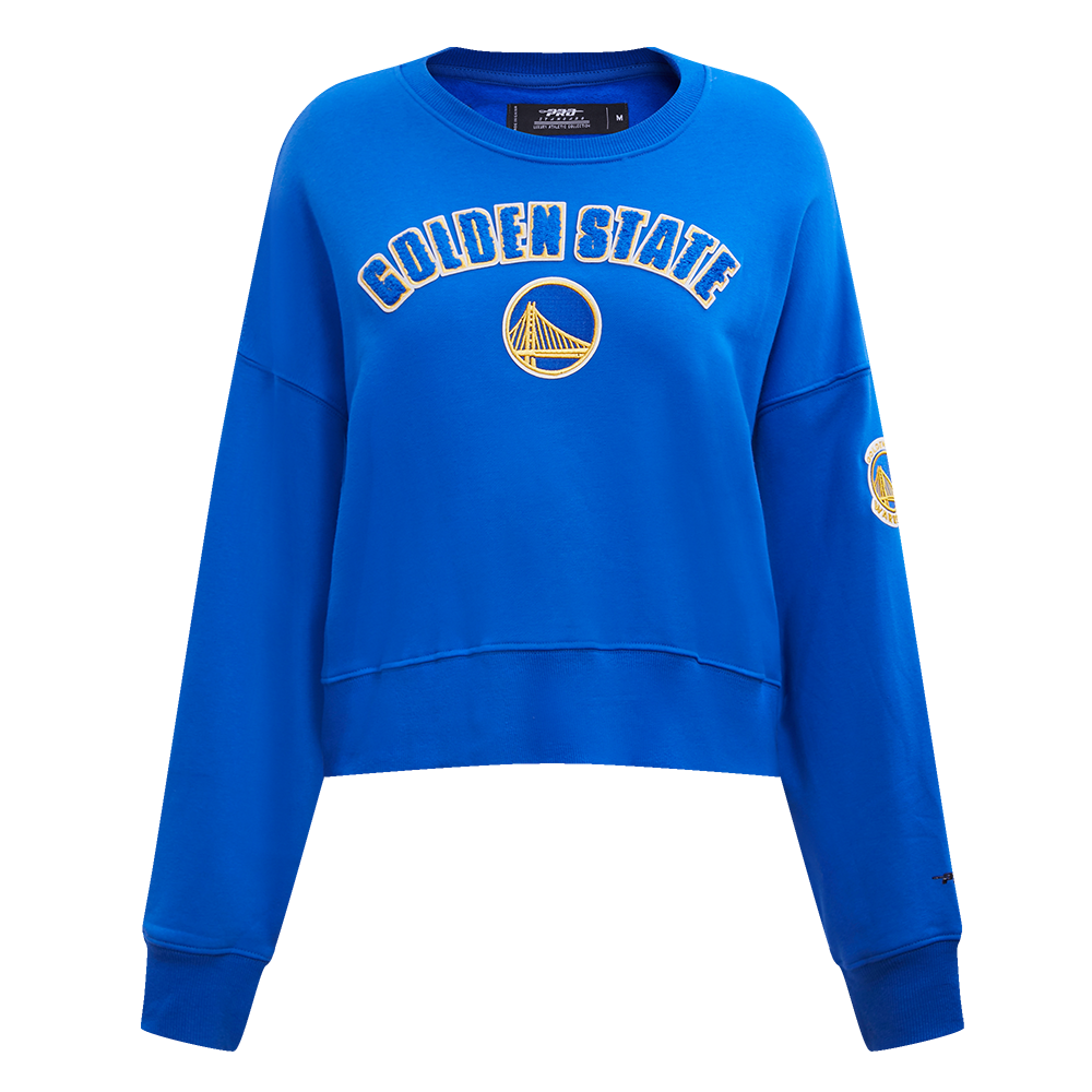 SUDADERA DE CUELLO REDONDO NBA GOLDEN STATE WARRIORS CLASSIC ESSENTIALS PARA MUJER