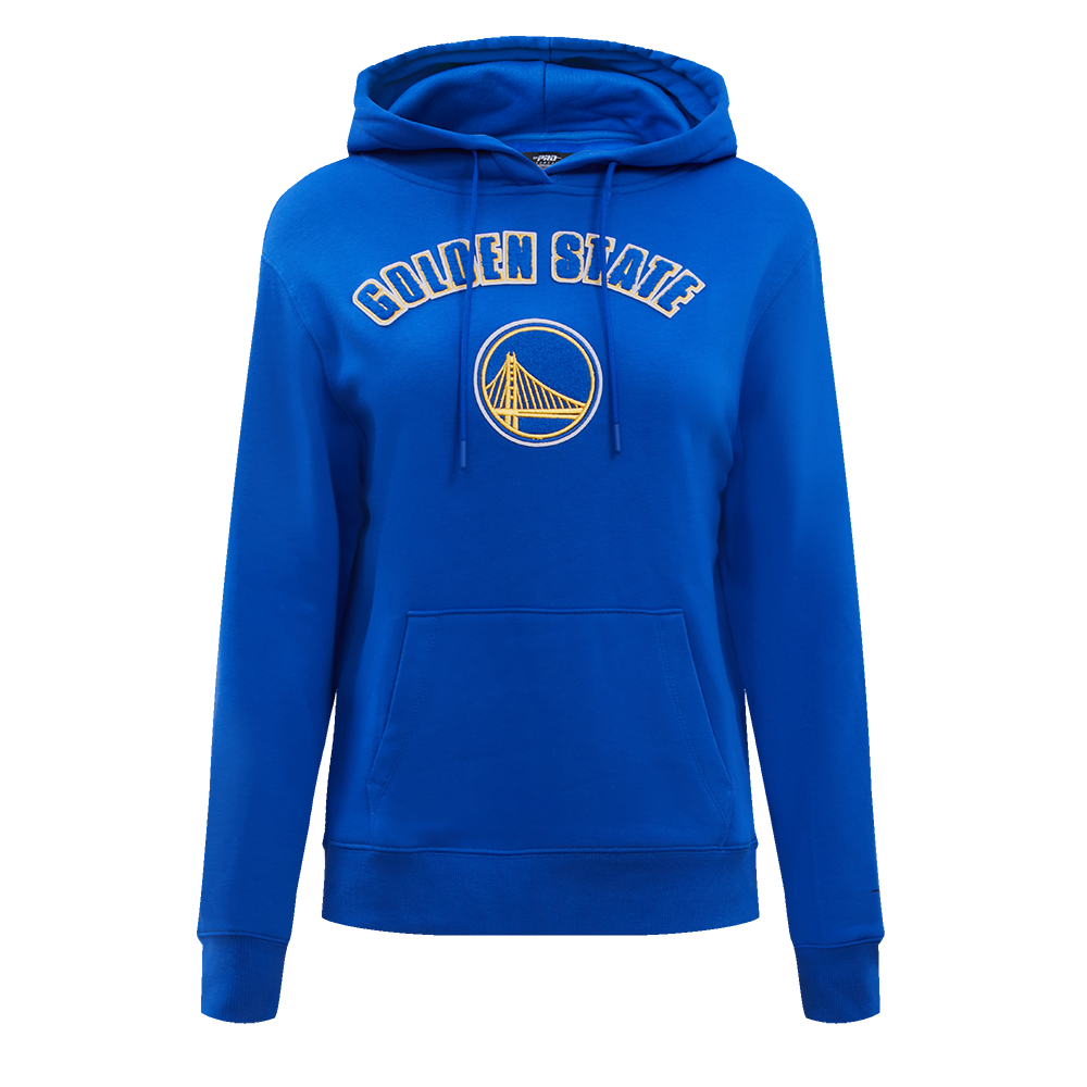 SUDADERA CON GORRO NBA GOLDEN STATE WARRIORS CLASSIC ESSENTIALS PARA MUJER