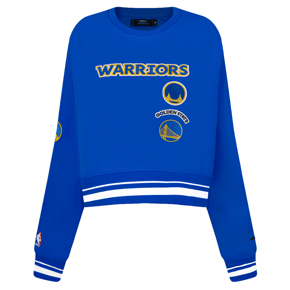 SUDADERA DE CUELLO REDONDO NBA GOLDEN STATE WARRIORS RETRO CLASSICS PARA MUJER