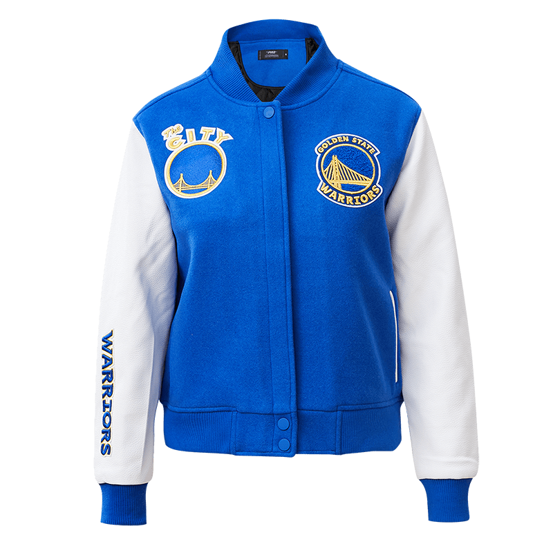 CHAMARRA UNIVERSITARIA NBA GOLDEN STATE WARRIORS CLASSIC ESSENTIALS PARA MUJER