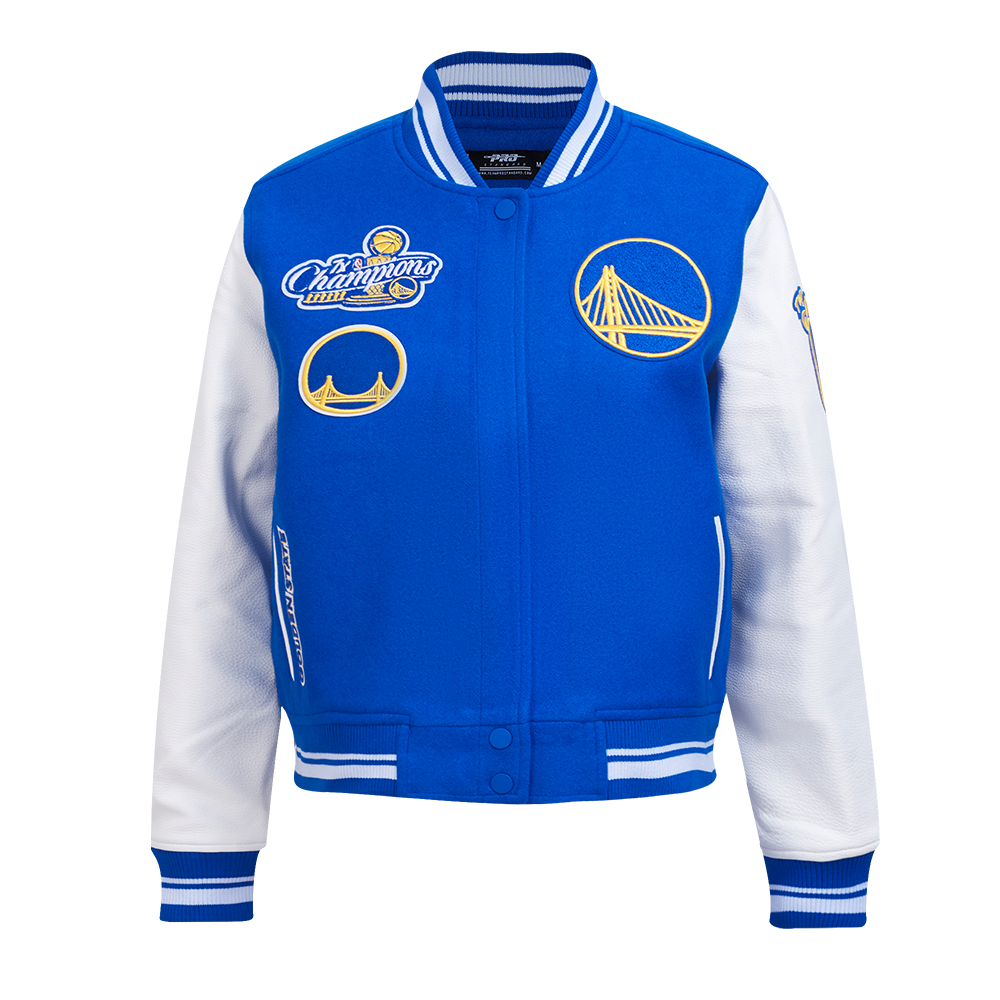 CHAMARRA UNIVERSITARIA NBA GOLDEN STATE WARRIORS RETRO CLASSICS PARA MUJER