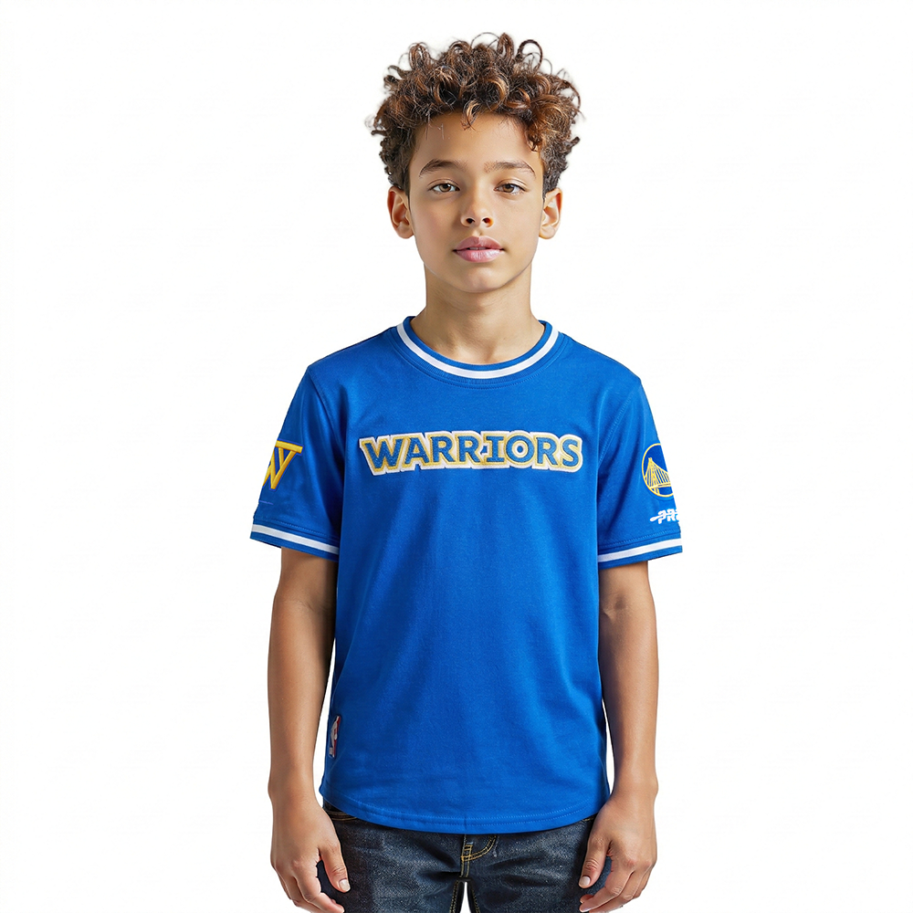 PLAYERA NBA GOLDEN STATE WARRIORS CLASSIC CHENILLE PARA NIÑO